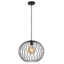pendant luminaire DANZA round E27 IP20, black