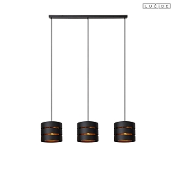 Pendelleuchte ROSAS 3-flammig 3x E27 IP20 schwarz