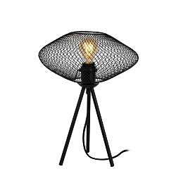 table lamp MESH oval E27 IP20, black 