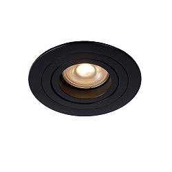 recessed luminaire TUBE round GU10 IP20, black