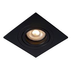 recessed luminaire TUBE square, swivelling GU10 IP20, black