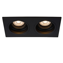 Einbaustrahler EMBED, 2xGU10, schwarz