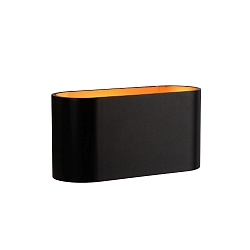 wall luminaire XERA oval G9 IP20, gold matt, brass, black