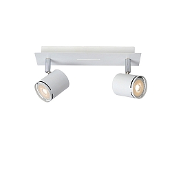 LED Deckenstrahler RILOU, GU10, 2x5W, 3000K, dimmbar, wei�