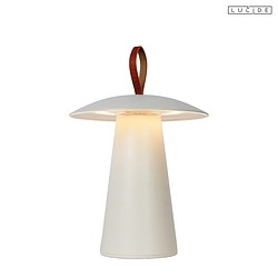 table lamp LA DONNA LED cylindrical IP54, white dimmable