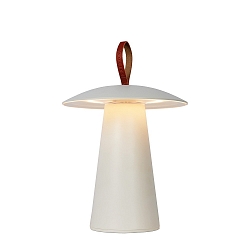 table lamp LA DONNA LED cylindrical IP54, white dimmable