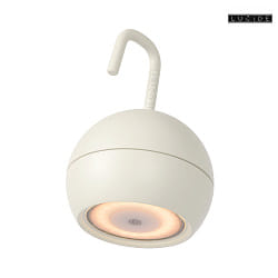 battery pendant luminaire SPHERE IP54, white dimmable