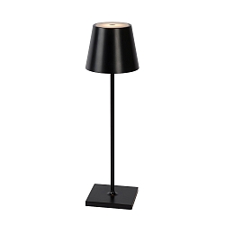 table lamp JUSTIN LED IP54, black dimmable