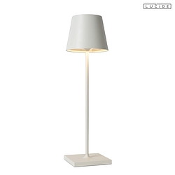 table lamp JUSTIN LED IP54, white dimmable