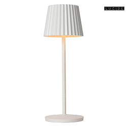 battery table lamp JUSTINE IP54, white dimmable