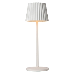 battery table lamp JUSTINE IP54, white dimmable