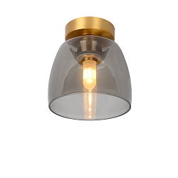 ceiling luminaire TYLER round G9 IP44, gold matt, brass