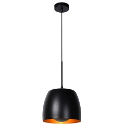 pendant luminaire NOLAN E27 IP20, gold matt, brass, black