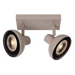 spot SENSAS 2 flames, square ES111 IP20, beige