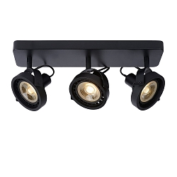 LED Deckenstrahler TALA, GU10, 3x12W 2200K/3000K, dimmbar, schwarz