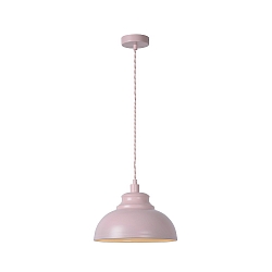 pendant luminaire ISLA round E14 IP20, pink dimmable