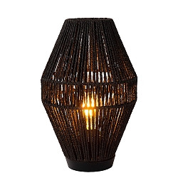 table lamp CORDULLE square E27 IP20, black 
