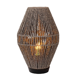 table lamp CORDULLE square E27 IP20, grey, black 