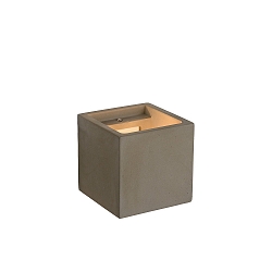 Wandleuchte GIPSY, 1xG9, quadratisch, taupe