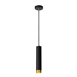 Pendelleuchte FLORIS, � 5,9 cm, 1xGU10, schwarz