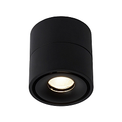 spot YUMIKO LED rotatable IP20, black dimmable