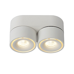 spot YUMIKO LED 2 flames, rotatable IP20, white dimmable
