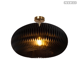 ceiling luminaire ARMONI E27 IP20, brass, black dimmable