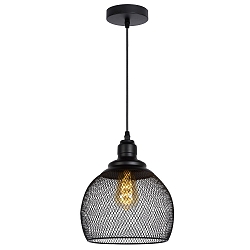 Pendelleuchte MESH, � 22 cm, 1xE27, schwarz
