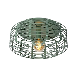 ceiling luminaire MELOPEE round E27 IP20, turquoise