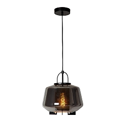 Pendelleuchte SISKA, � 30cm, 1xE27, Rauchfarbe
