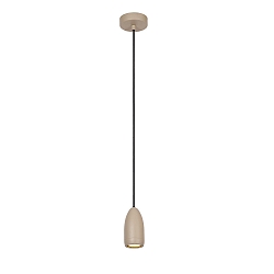 Pendelleuchte EVORA, 1-flammig, � 10cm, GU10, IP20, dimmbar, taupe