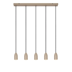 Pendelleuchte EVORA, Leiste 5-flammig, 5x GU10, IP20, dimmbar, taupe