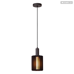 pendant luminaire LAMBRES E27 IP20, black dimmable