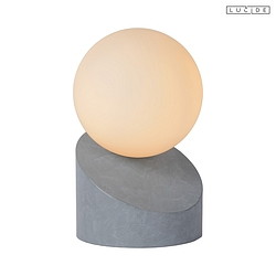 table lamp LEN round G9 IP20, grey, opal 