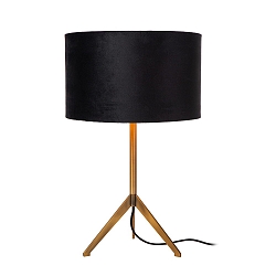 table lamp TONDO round E27 IP20, gold matt, brass, black 