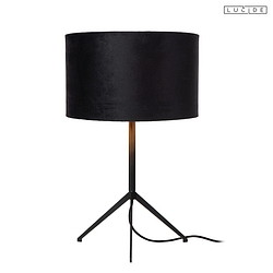 table lamp TONDO round E27 IP20, black 