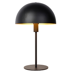 Tischleuchte SIEMON, � 25 cm, 1xE14, schwarz