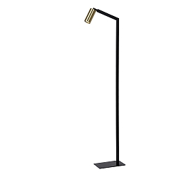floor lamp SYBIL square GU10 IP20, gold matt, brass, black 
