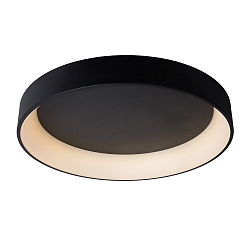 ceiling luminaire TALOWE LED round IP20, black, white dimmable