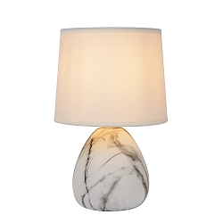 table lamp MARMO E14 IP20, white 