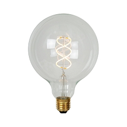 LED Filamentlampe GLOBE G125, � 12,5 cm, E27, 1x5W, 2700K, dimmbar, transparent