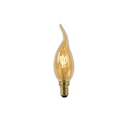 LED Filamentlampe, CT35, � 3,5 cm, E14, 1x3W 2200K, dimmbar, Amber