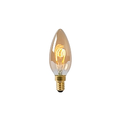 LED Filamentlampe KERZE, � 3,5 cm, E14, 1x3W 2200K, dimmbar, Amber