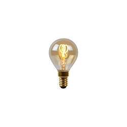 LED Leuchtmittel Tropfenform P45, � 4,5 cm, E14, 1x3W 2200K, dimmbar, Amber