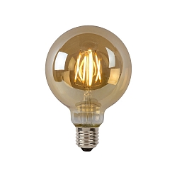 LED Filamentlampe GLOBE G95, � 9,5 cm, E27, 1x5W, 2700K, dimmbar, Amber
