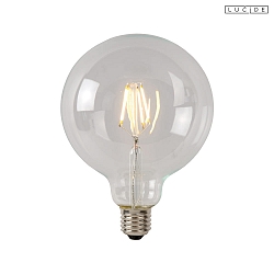 LED Filamentlampe GLOBE G95 Klasse: B, � 9,5 cm, E27 1x7W 2700K, dimmbar, transparent