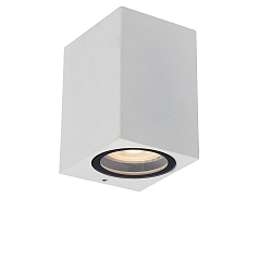 spot ZARO square GU10 IP44, white