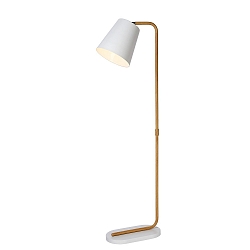 floor lamp CONA swivelling, rotatable, tiltable E27 IP20, wood, white 