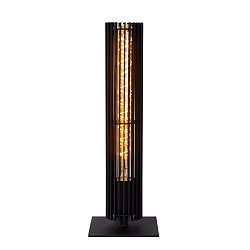 table lamp LIONEL cylindrical E27 IP20, black