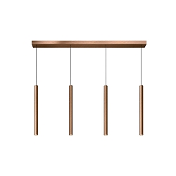 pendant luminaire LORENZ LED 4 flames IP20, rust dimmable
